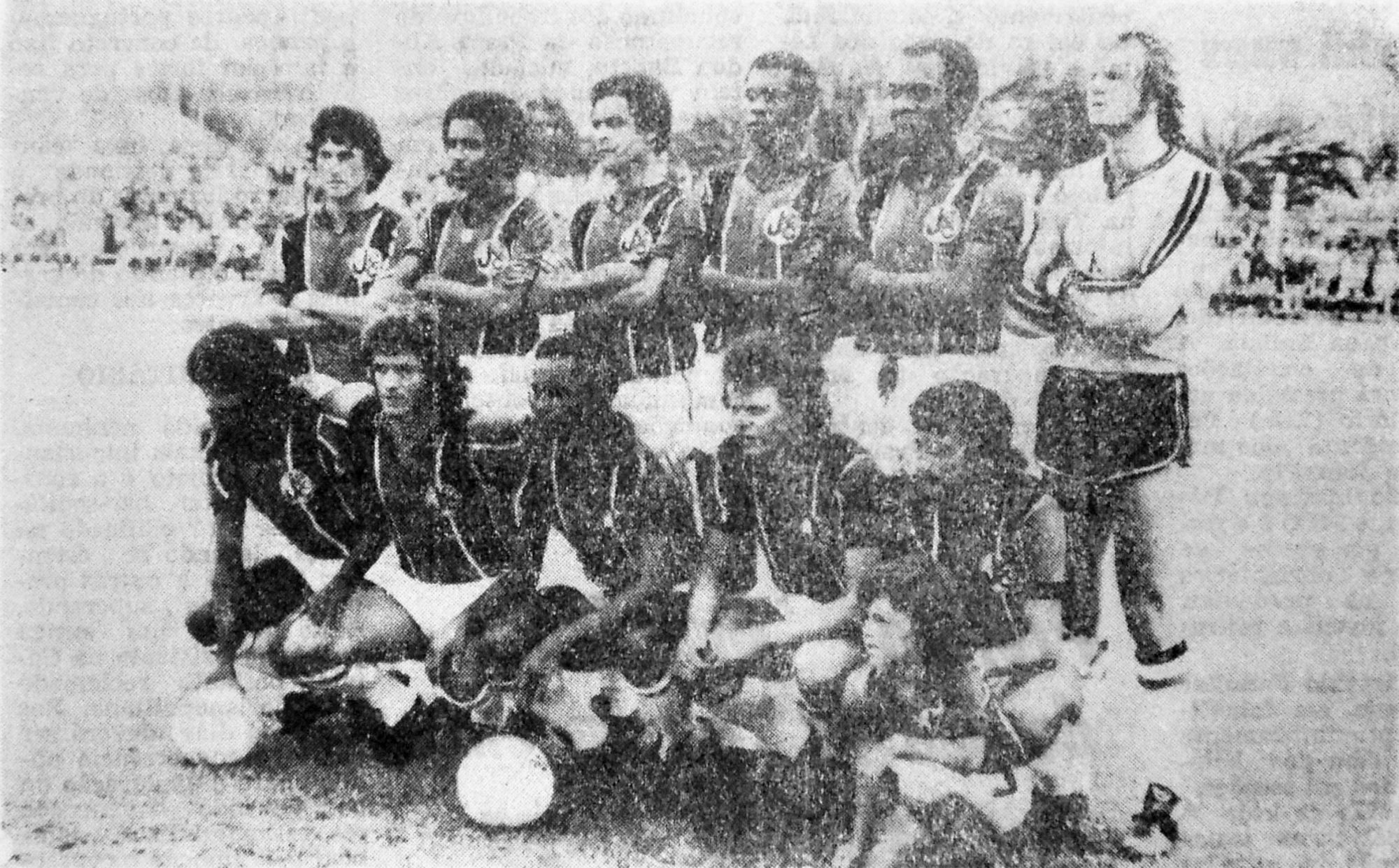 03-04-1976 JJ (Silvinho, Djalma, Piava, Pompeu, Ditão, Renato, Samara, Linha, Tonho, Fontan e Zequinha)